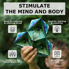 Shashibo 36 magnets enable versatile shape changes and play.