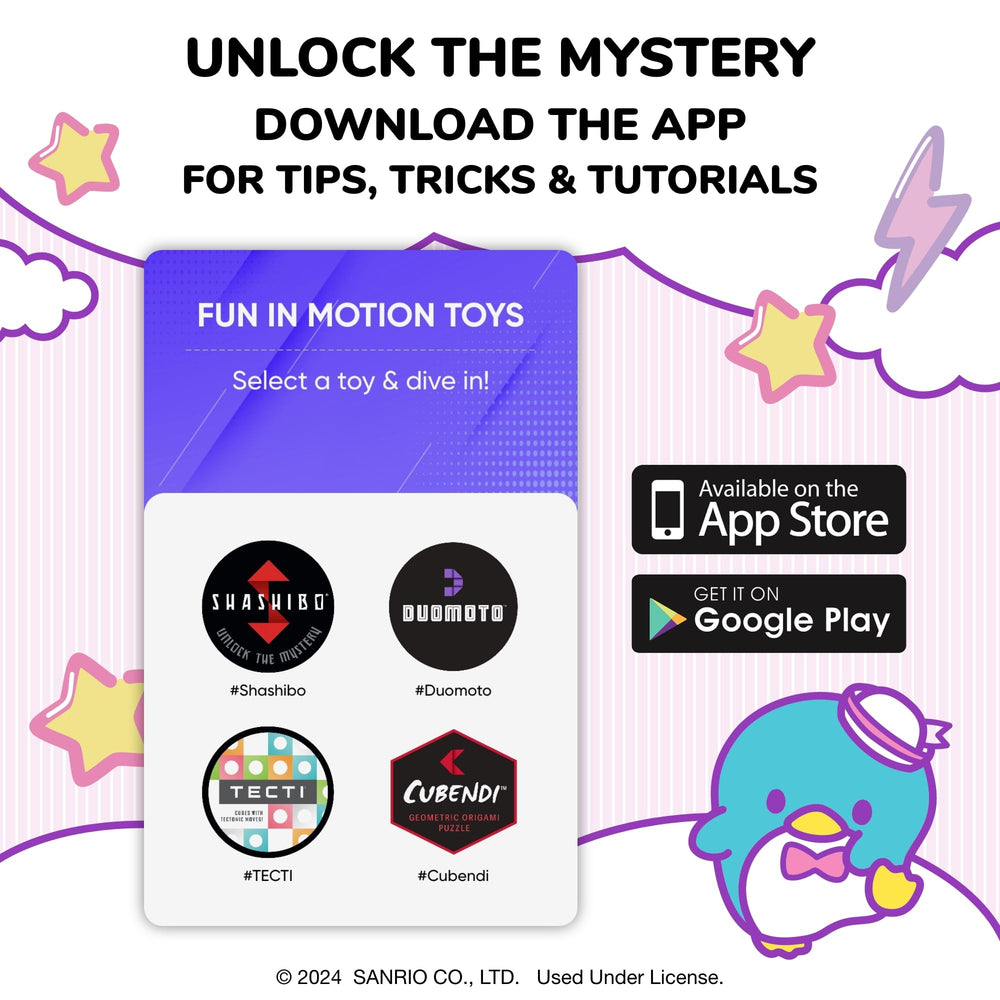 Shashibo app experience—Fun in Motion enhances interactive shape play.