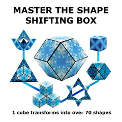 Shashibo Blue Planet display of varied shapes during play