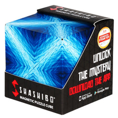 Shashibo Blue Planet cube transforming into multiple shapes for creative play