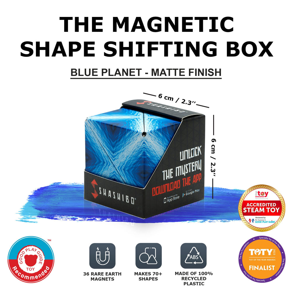 Shashibo Blue Planet magnets in action for secure configurations