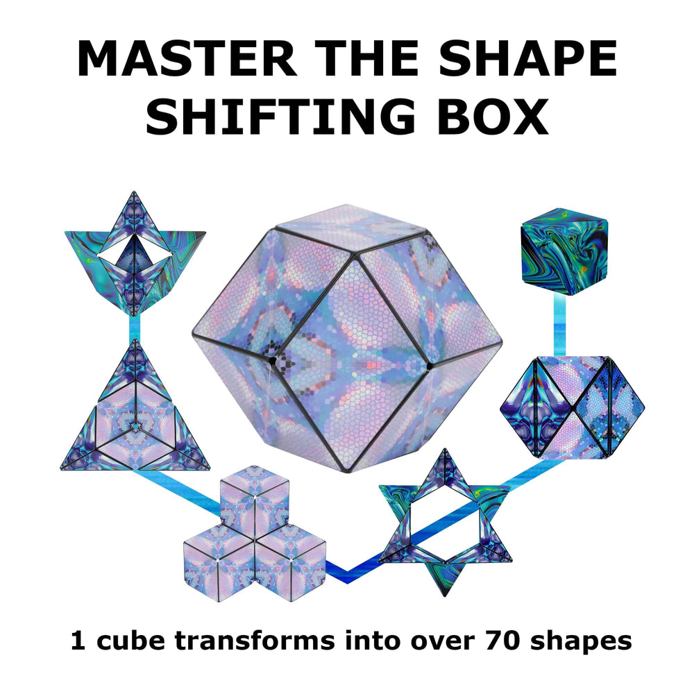 Shashibo compact design makes it a quiet travel toy.