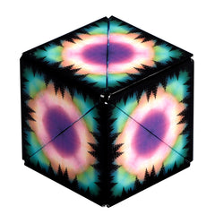 Shashibo compact travel toy fits easily in hand.