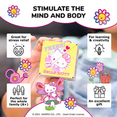 Shashibo Hello Kitty three-color designs ideal for bright play sessions.