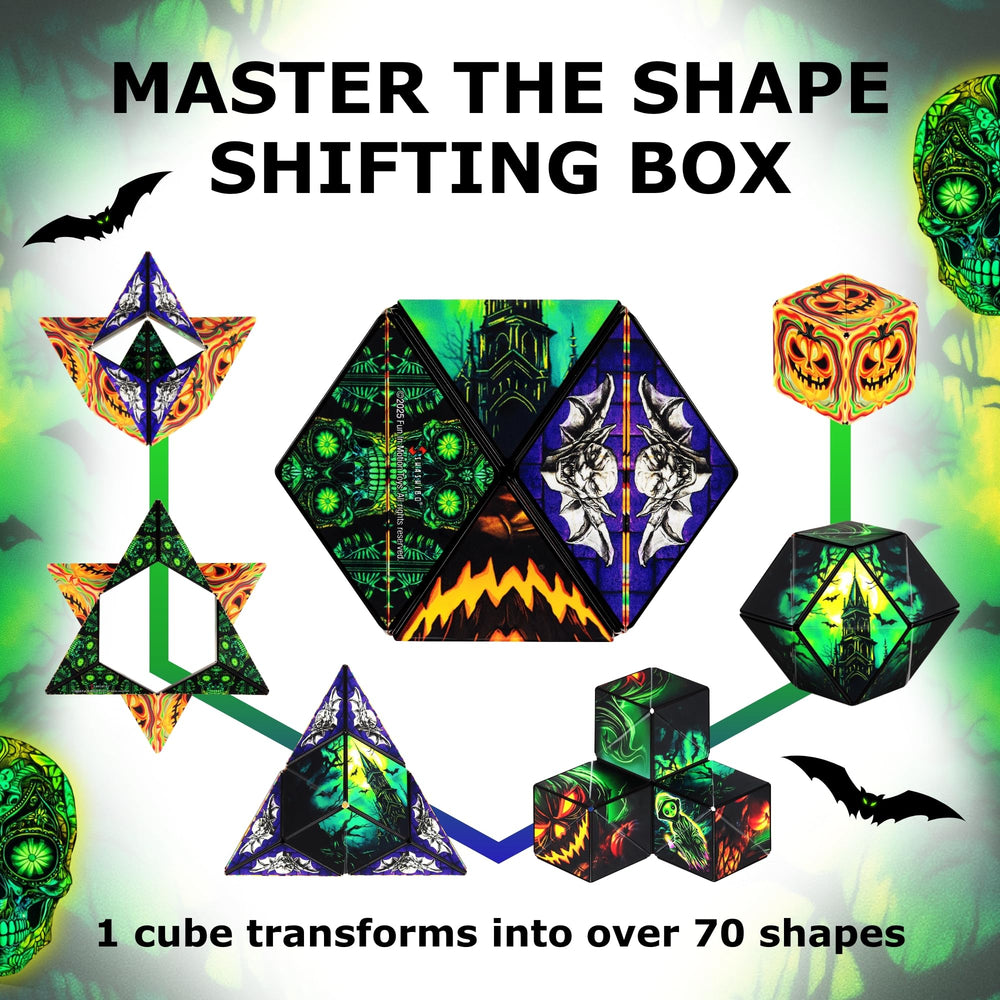 Shashibo transforming cube delivers calming, satisfying clicks for stress relief.