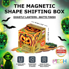 Shashibo Seasonal Halloween puzzle cube displays vibrant artwork for visual appeal.