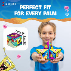 Shashibo SpongeBob tear-proof matte surface resists wear and feels durable.