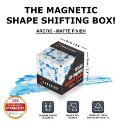 Shashibo transforming cube offers 100+ shapes for focused, screen-free play and exploration.