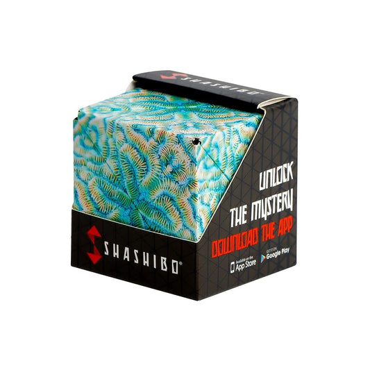 Shashibo Undersea shape shifting box displaying many configurations for focused play.