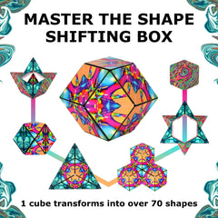 Shashibo watercolor finish displays vibrant colors for tactile exploration.