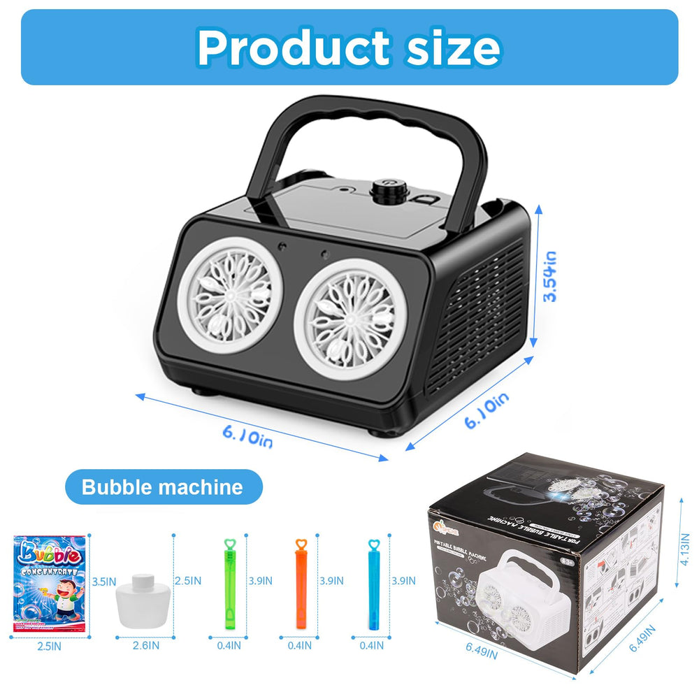 SHCKE outdoor party scene with bubbles creating festive atmosphere.