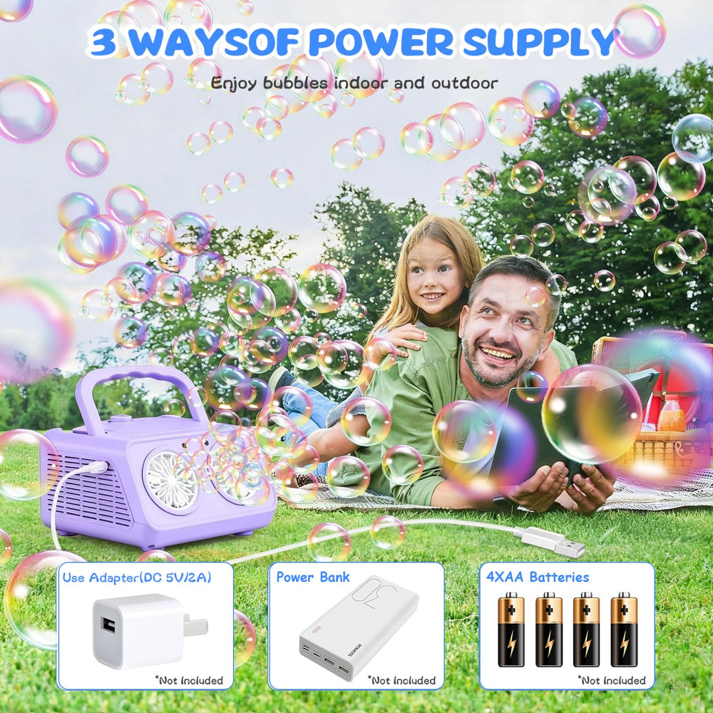 SHCKE durable ABS body ensures safe, reliable bubble fun for kids.