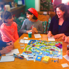 SHEEPLE game pieces and sheep tokens in play.