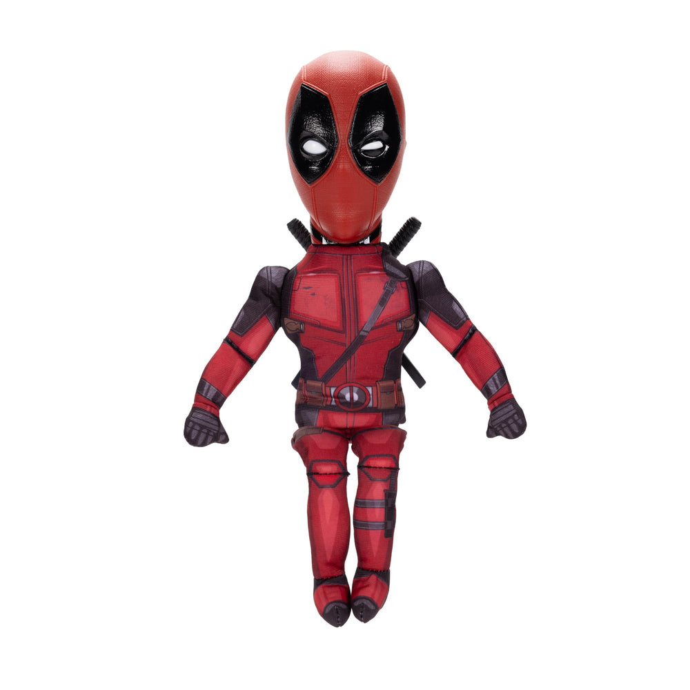 Shelf Talkers Deadpool 12-inch plush with pull-string activates film lines