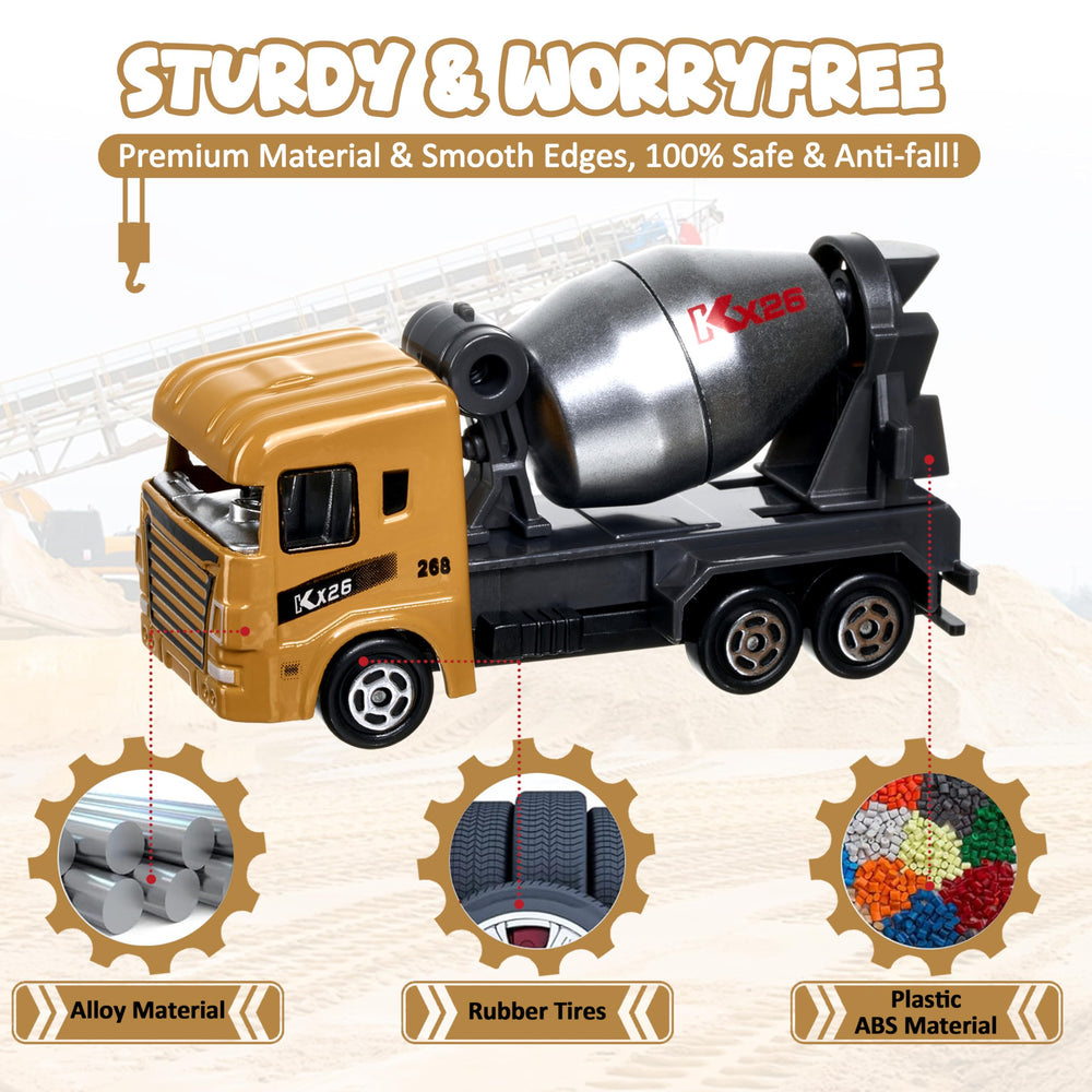 Shellvcase excavator diecast sparks construction role play