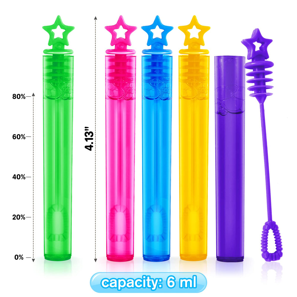 Shemira 0.2oz bubble solution, refillable tube for reusable play.
