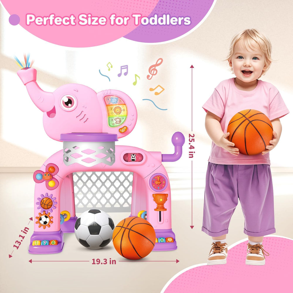 Shemira Elephant Toddlers soccer goal close-up encourages imaginative sports play