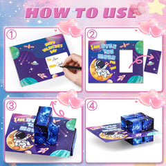 Shemira gap-card-and-cube assembly makes easy, engaging gifts for kids.