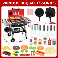 Shemira grill features safe smoke and adjustable knobs for realism