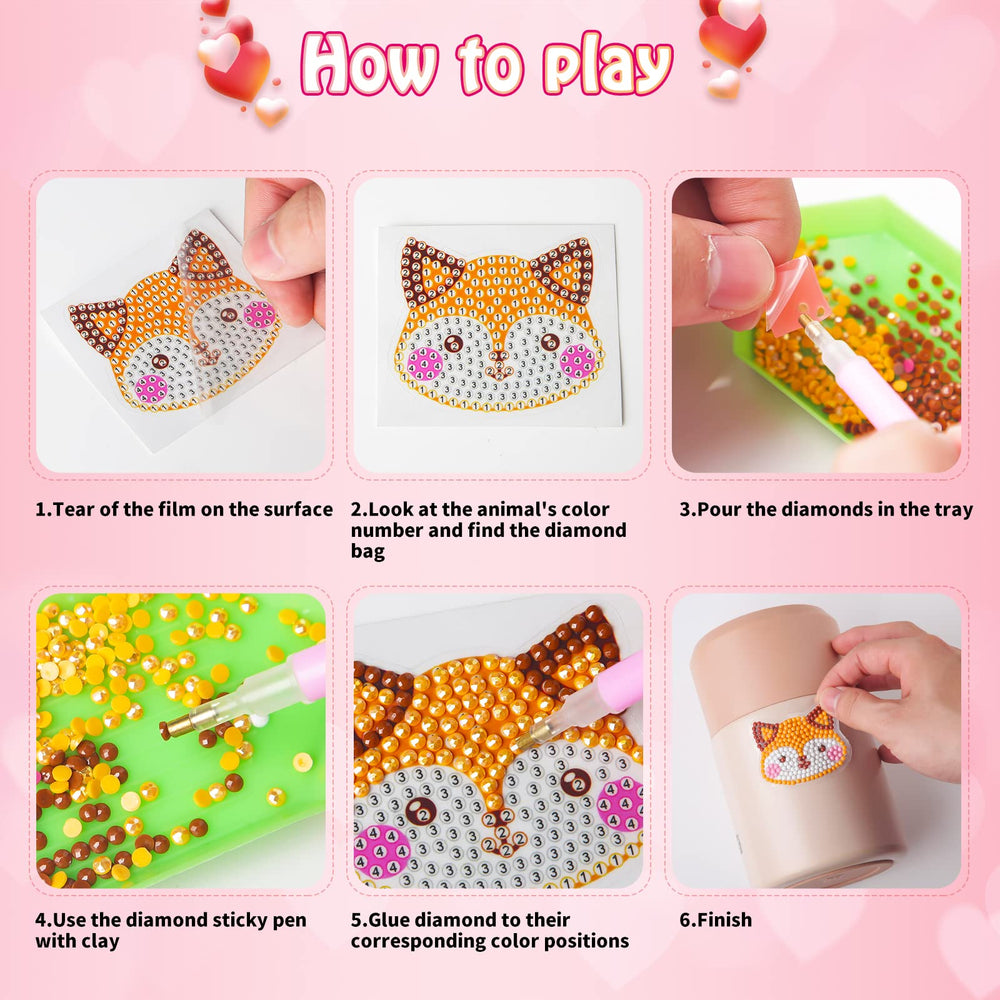 Shemira non-toxic diamonds and glue ensure kid-friendly crafting.