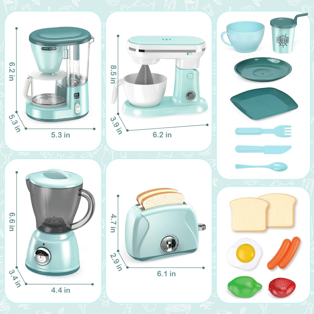 Shemira play kitchen food items and accessories for creative meals