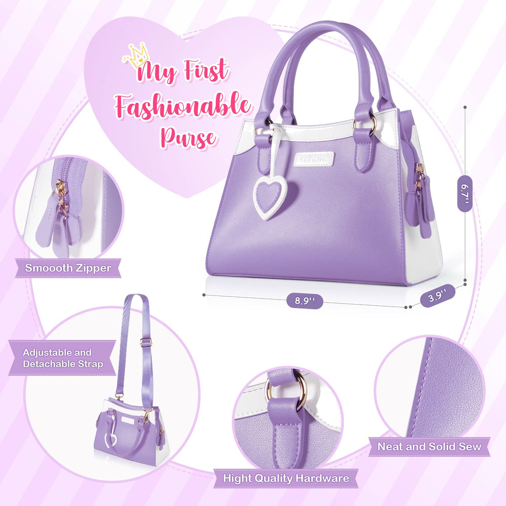 Shemira Play Purse zipper closure shown for easy use by little hands