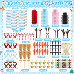 Shemira Snowman Kit clay pieces ready to shape friendly snowmen