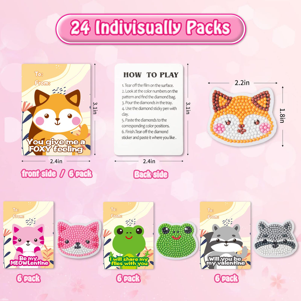 Shemira valentines card back shows clear instructions for kids.