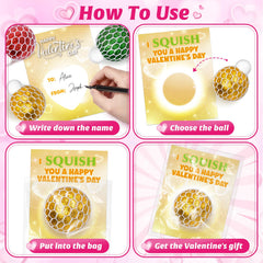 Shemira valentines cards designs paired with balls for gift ideas.