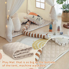 Sherilyn Play Tent with easy-assembly design enables quick setup