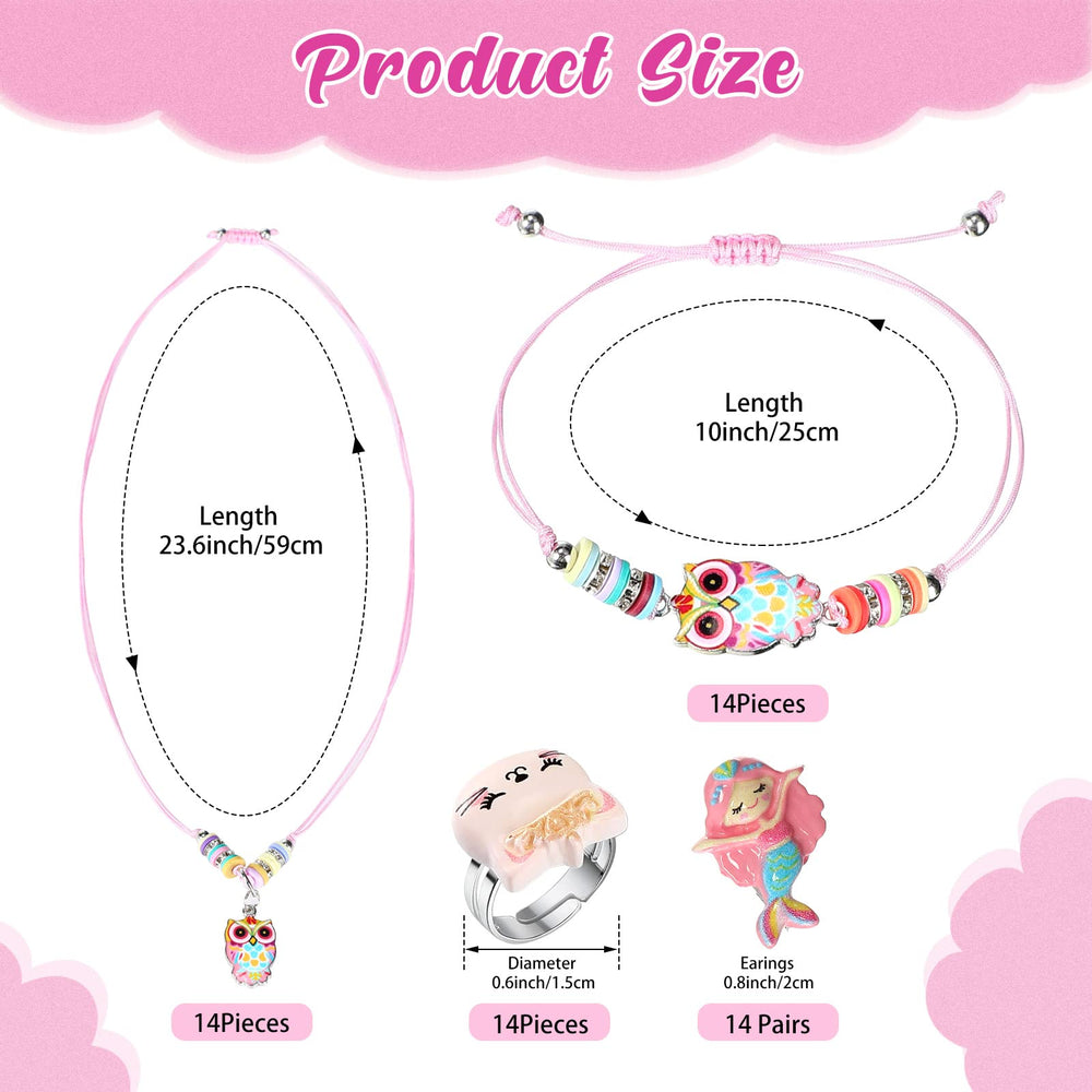 Sherr adjustable necklace detail for girls' jewelry set