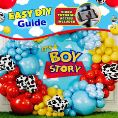 Rocketship foil balloons add wow to the arch by SHERYL DECOR