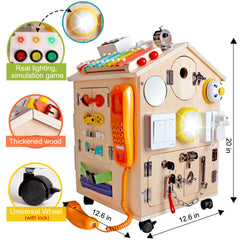 SHIERDU Busy House clock and gear dashboard help with sequencing and cognitive awareness