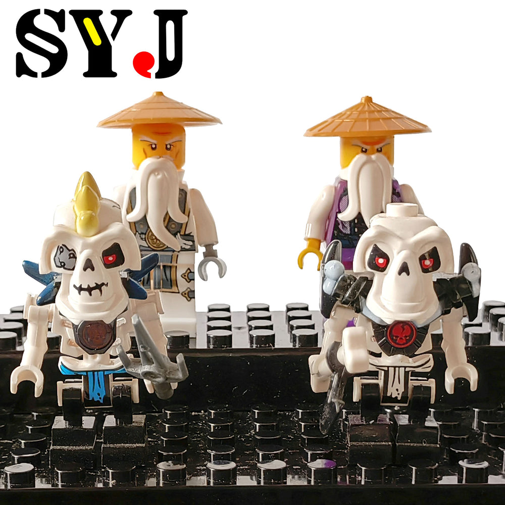 SHIYIJIA 360-degree display keeps minifigures visible.