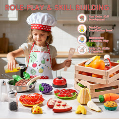 Shimirth Play Kitchen sliceable pear for slicing practice.