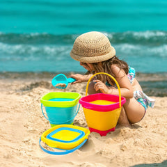 Shindel pail bucket handle for easy carrying to the beach