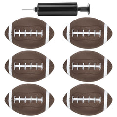 Shindel mini inflatable footballs 6-pack ready for backyard play and easy handling