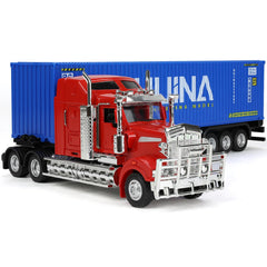 SHINESIGNAL 1/50 Kenworth W900 scale model truck for display and collection.