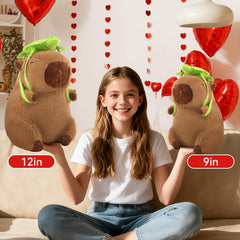 SHINUOER capybara plush close-up highlights plush texture and craftsmanship.