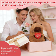 SHINUOER premium PP cotton capybara plush for squeezable comfort.