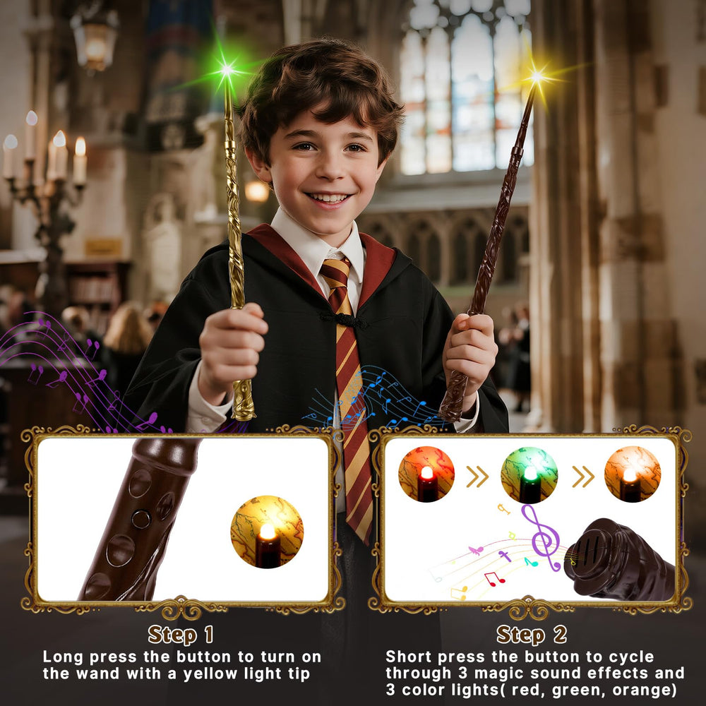 ShinySong wand shows color switch modes with four glow colors