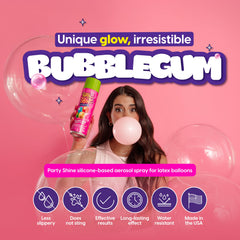 Shiny Fiesta balloon gloss finish adds vibrant shine to party balloons.