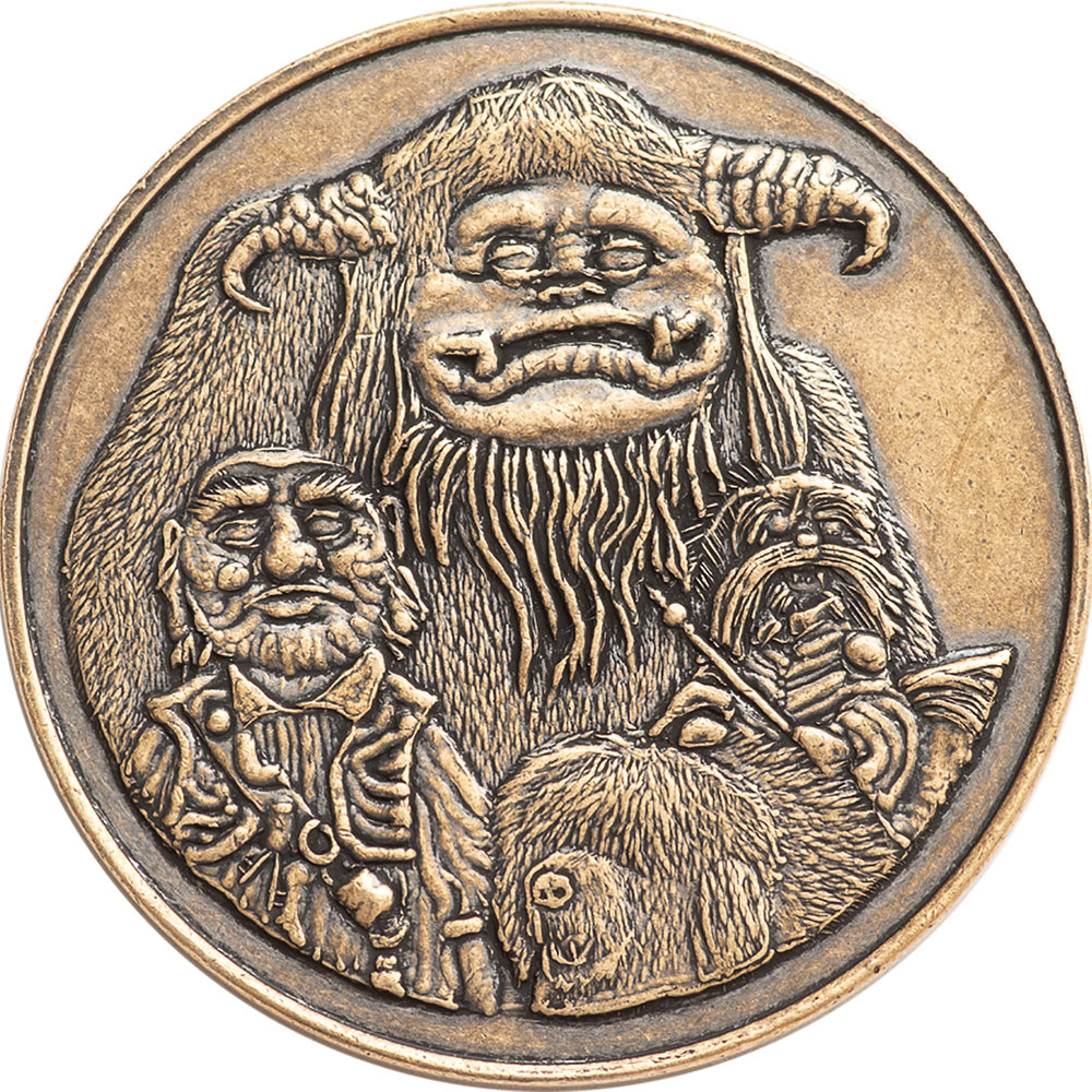 Shire Post Mint Labyrinth friendship token front view, ready for gifting to a friend.
