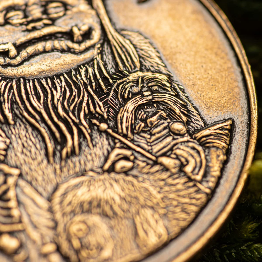 Shire Post Mint Labyrinth token wrapped in a wax-sealed envelope for gifting.