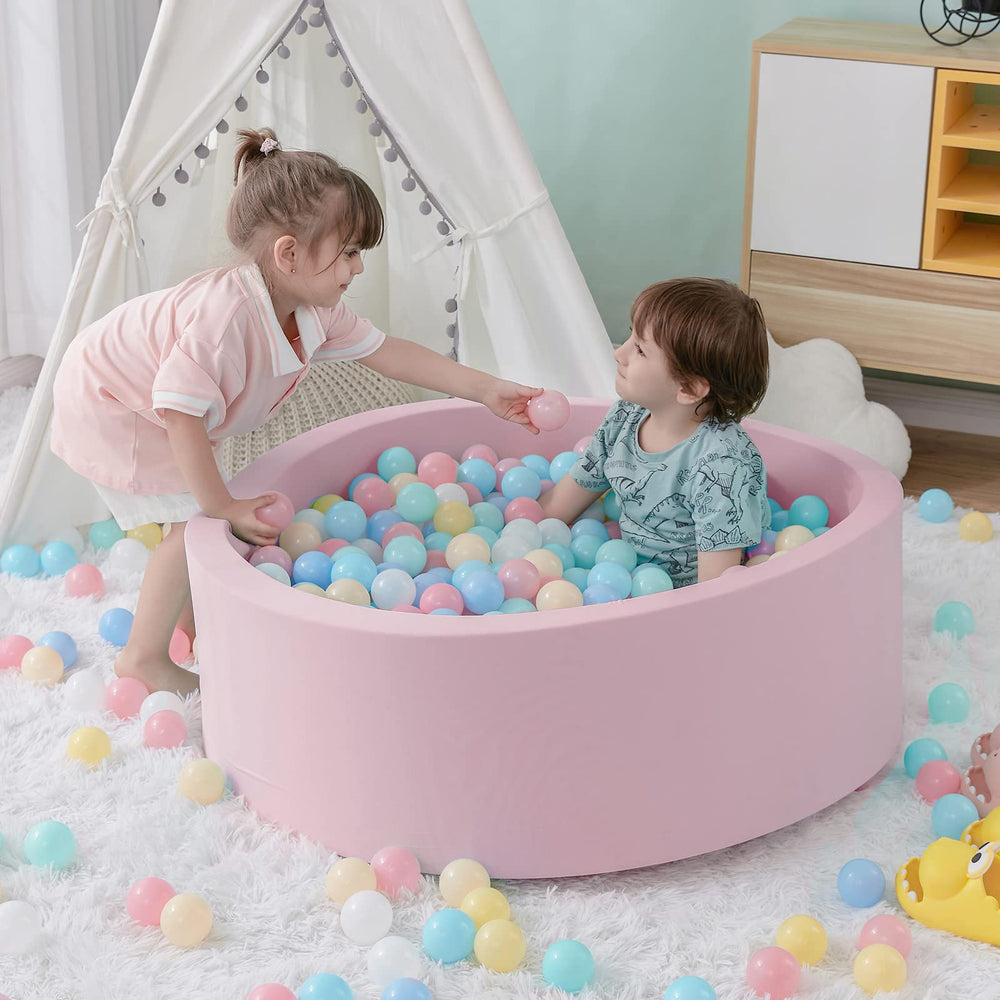 SHJADE ball pit pink round full assembly ready for playtime