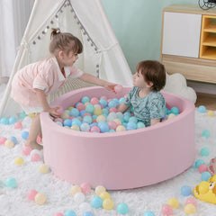 SHJADE ball pit pink round full assembly ready for playtime