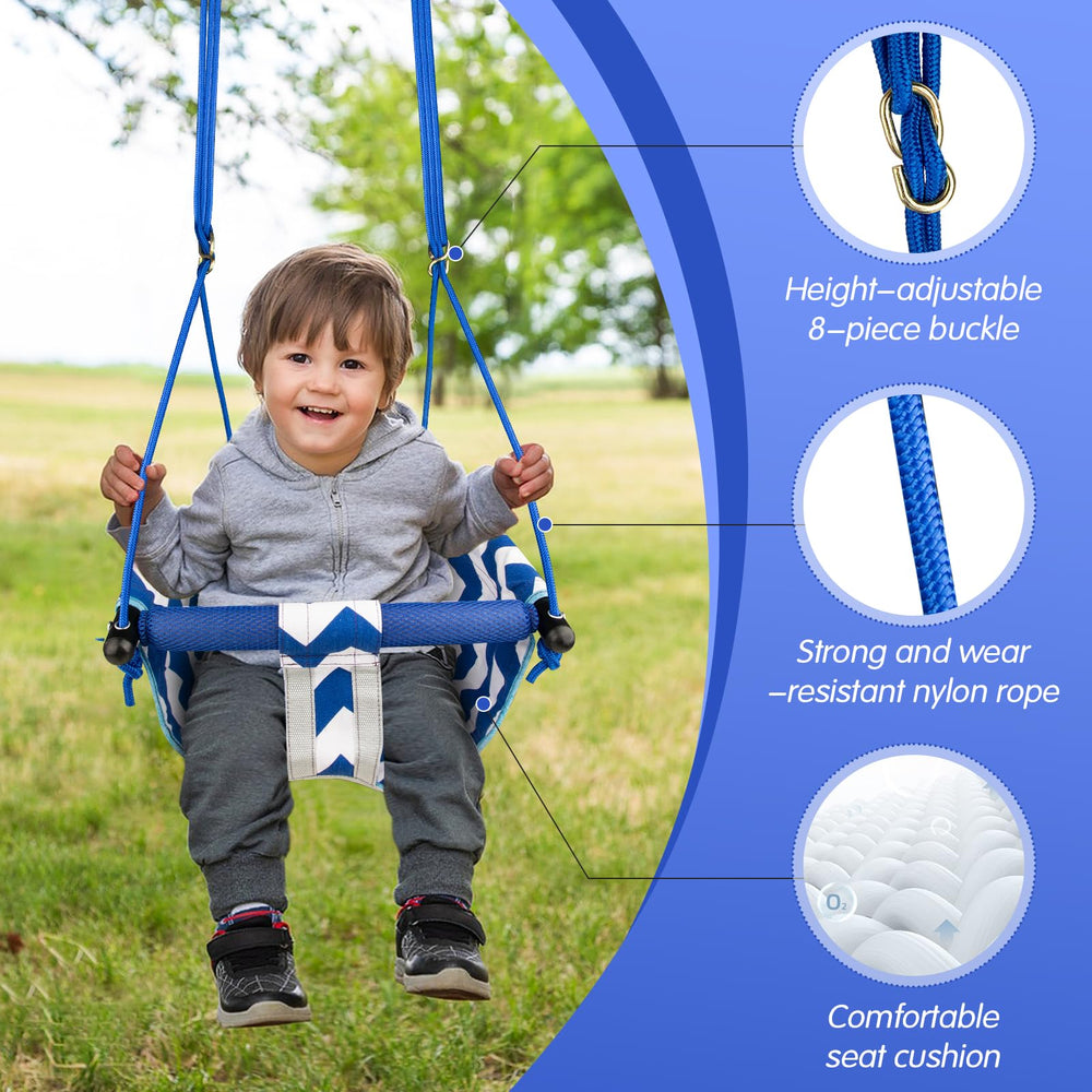 Shker Toddler Swing folds for compact storage when not in use