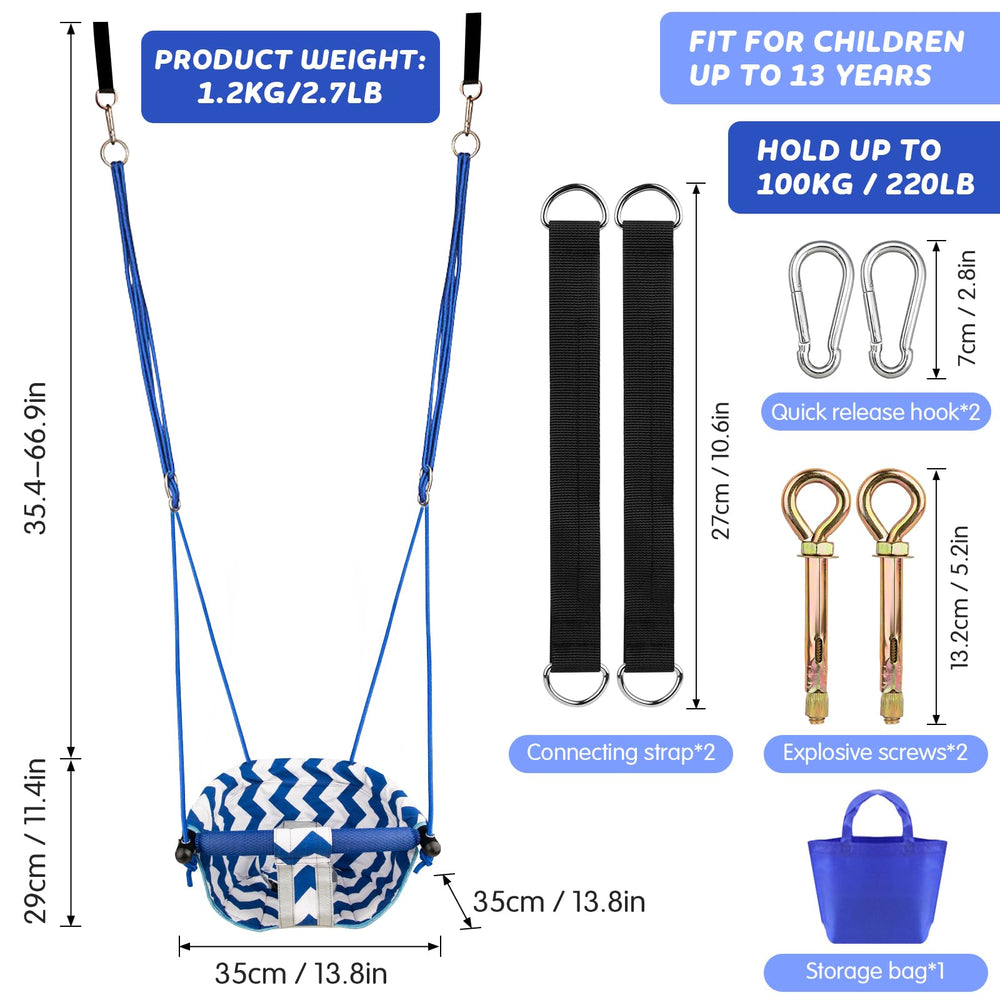 Shker Toddler Swing indoor outdoor use fits many spaces