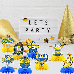 SHONHONG yellow party decor, quick setup for guests' tables