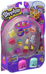 Shopkins Season 5 12-pack variations, colorful figures for collection and display.